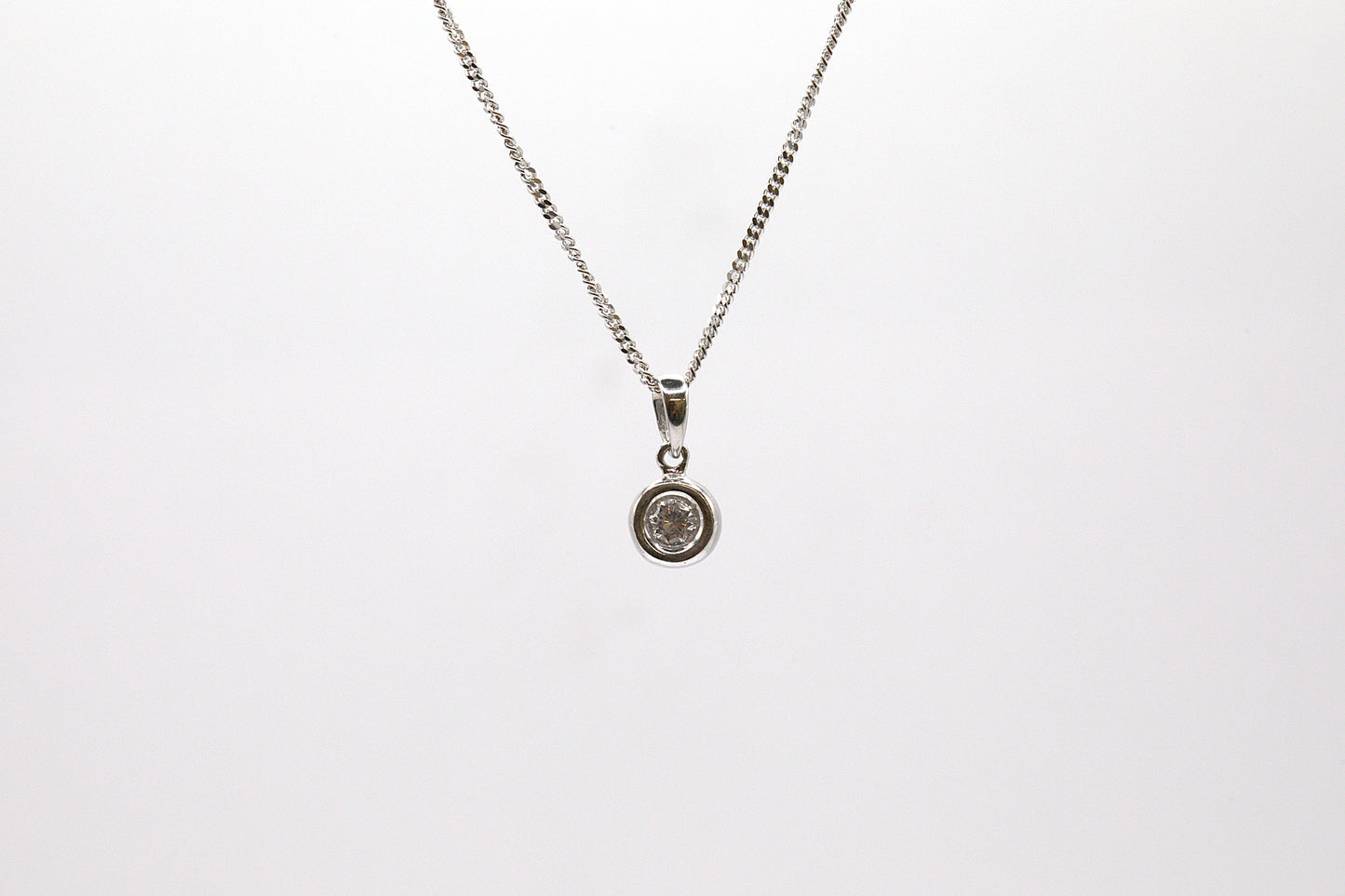 Diamond Solitaire Pendant