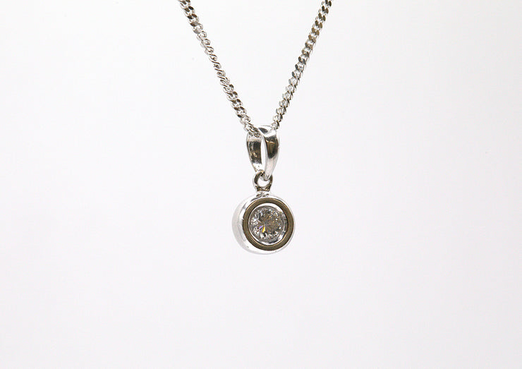 Diamond Solitaire Pendant