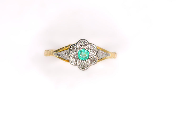 Emerald & Diamond Ring