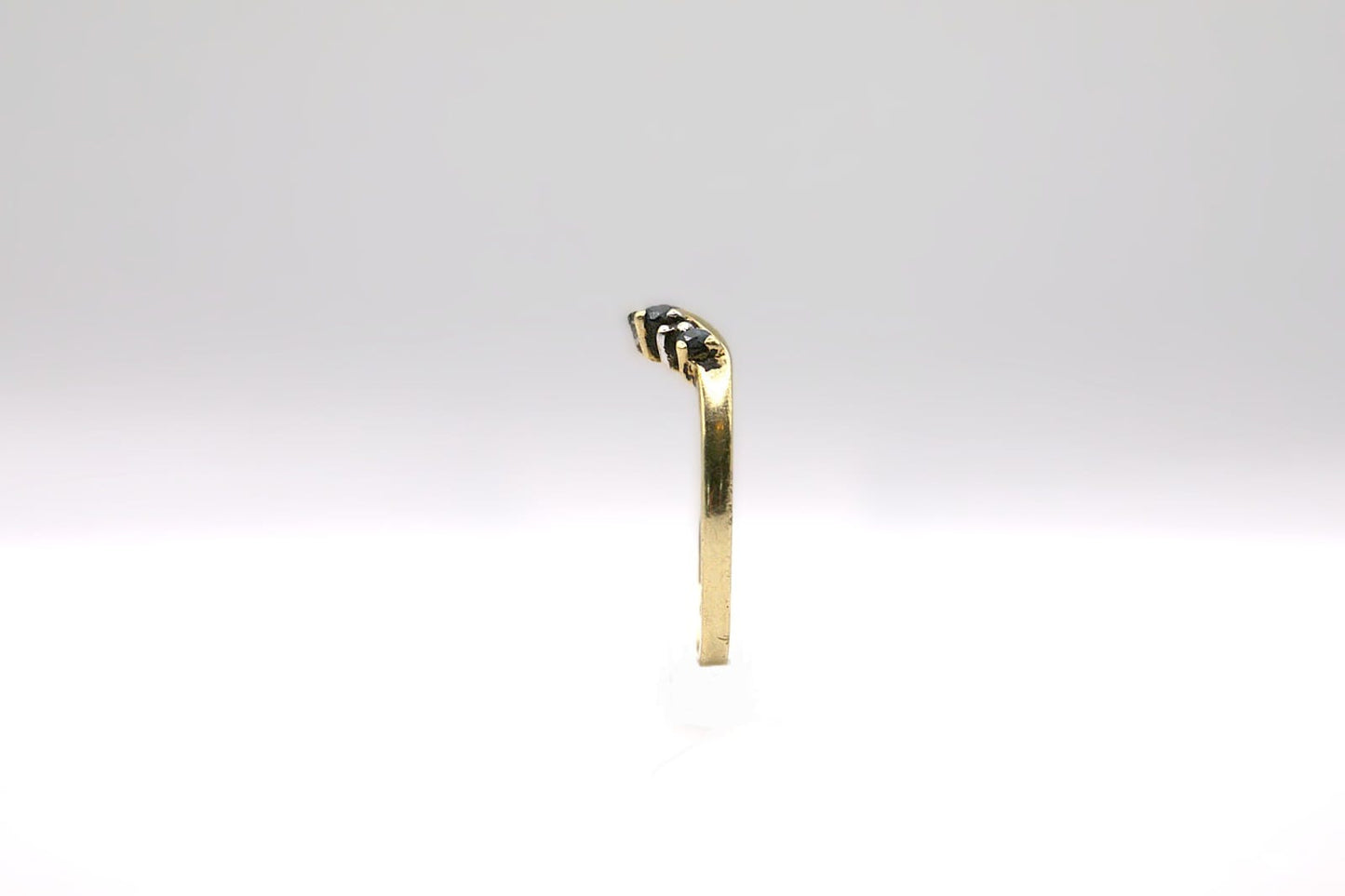 Sapphire & Diamond Wishbone Ring