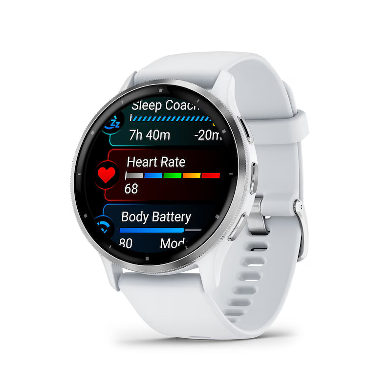 Garmin Venu 3 Whitestone with Silicone Strap Smartwatch
