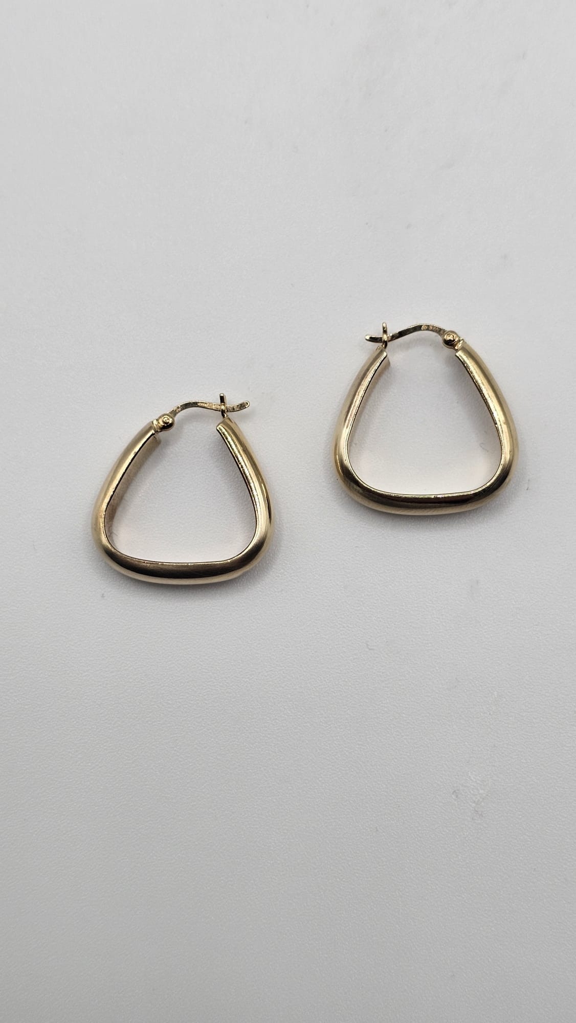 Geometric Hoop Earrings - 9ct Gold