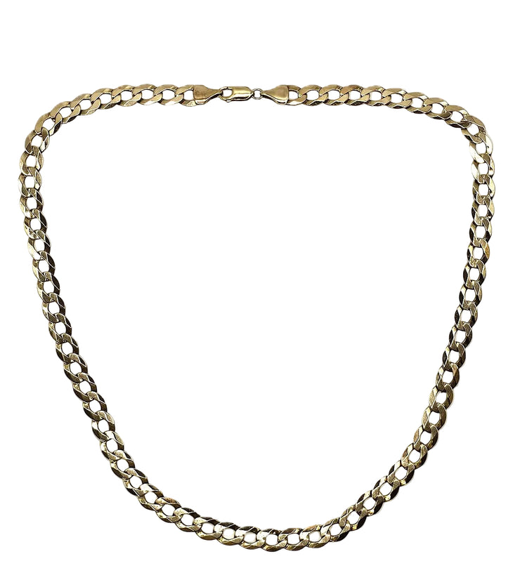 Curb Chain - 9ct Gold - 21"