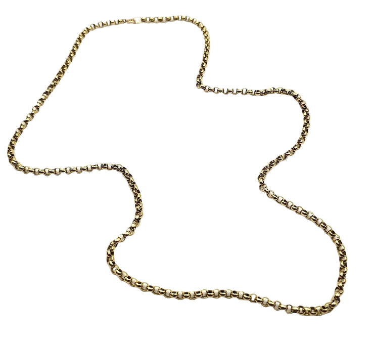 Long Belcher Chain - 9ct Gold - 27"