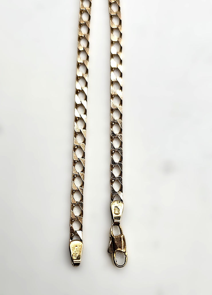 Curb Chain - 9ct Gold - 20"