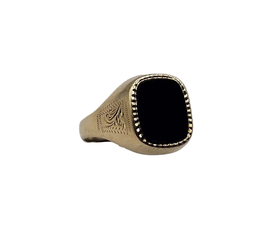Signet Ring - 9ct Gold - Size S