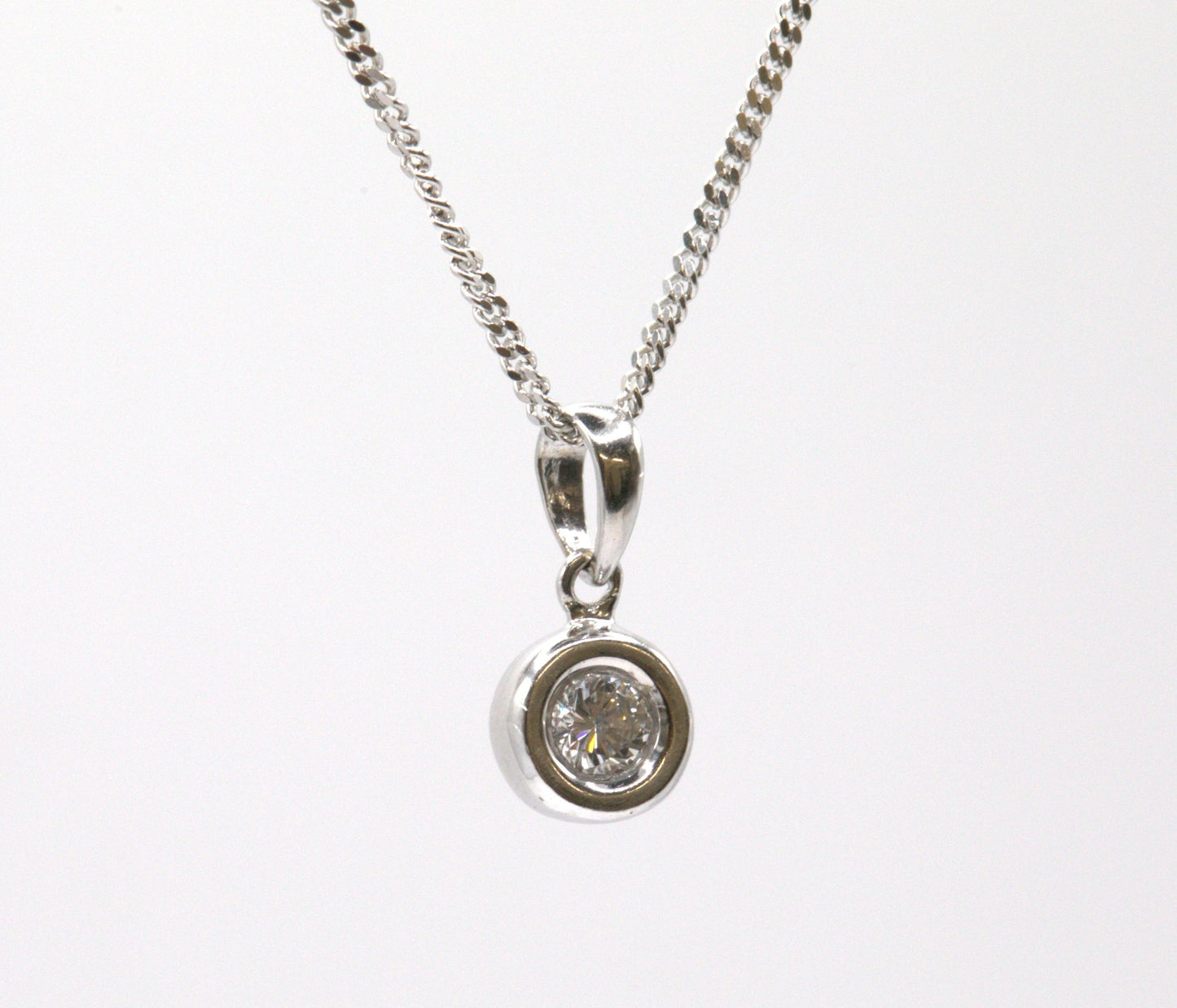 Diamond Solitaire Pendant