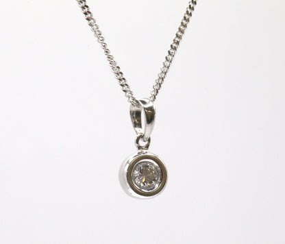 Diamond Solitaire Pendant
