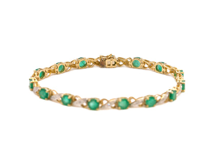 Emerald & Diamond Bracelet