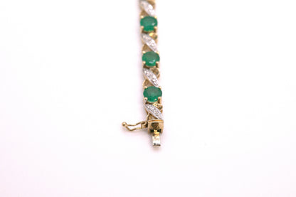 Emerald & Diamond Bracelet