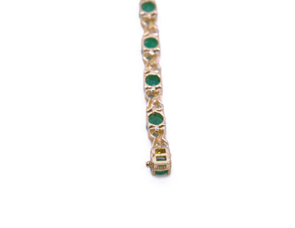 Emerald & Diamond Bracelet