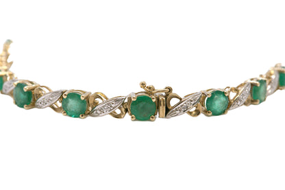 Emerald & Diamond Bracelet