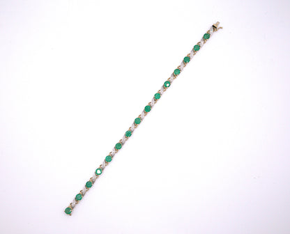 Emerald & Diamond Bracelet