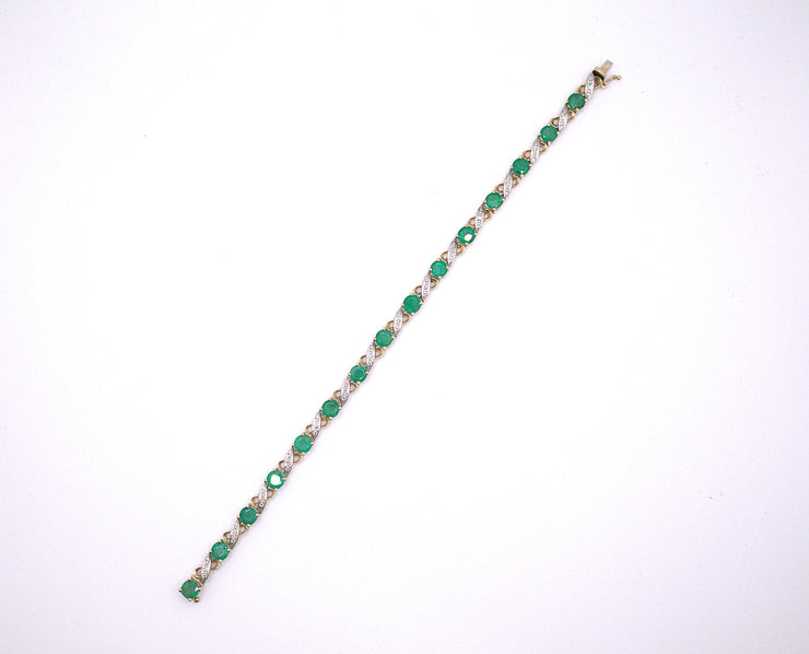 Emerald & Diamond Bracelet