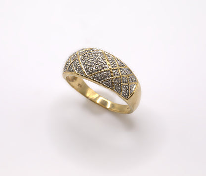 Diamond Cluster Ring