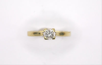 Diamond Solitaire Princess Cut Ring