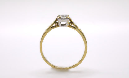 Diamond Solitaire Princess Cut Ring