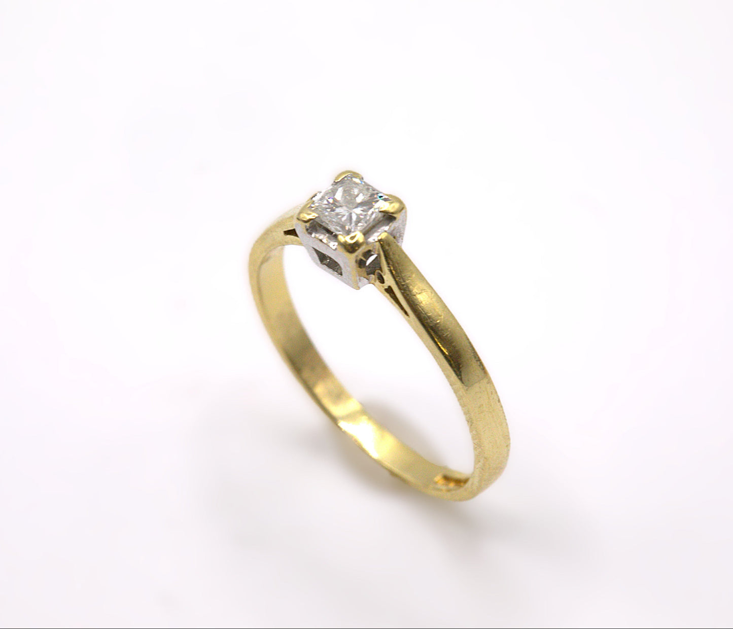 Diamond Solitaire Princess Cut Ring