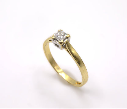 Diamond Solitaire Princess Cut Ring