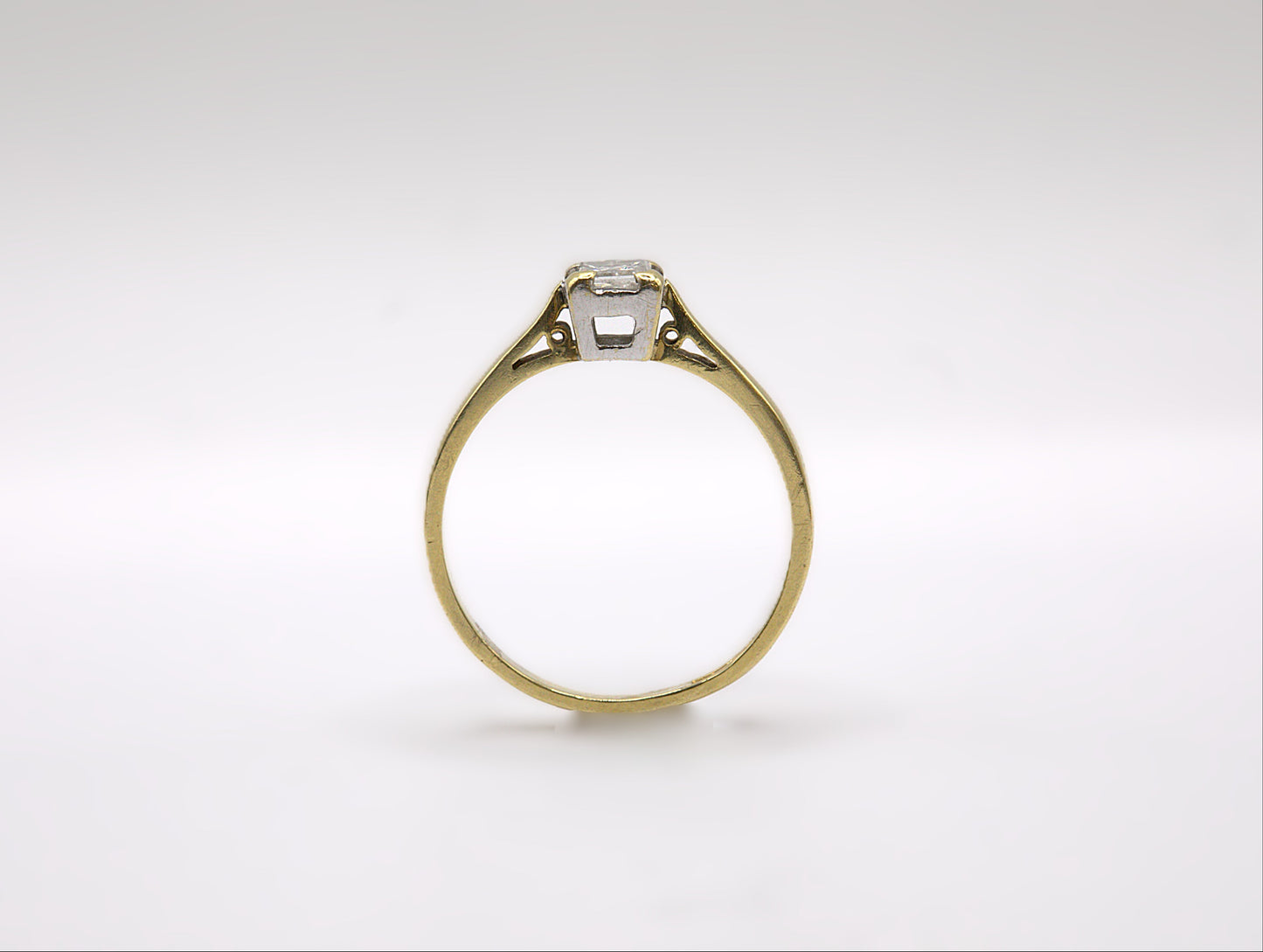 Diamond Solitaire Princess Cut Ring