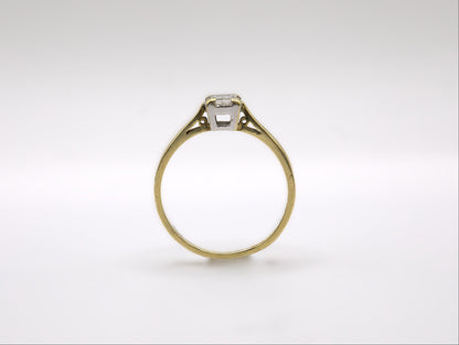 Diamond Solitaire Princess Cut Ring