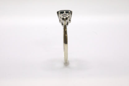 Sapphire & Diamond Trilogy Ring