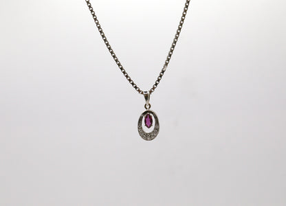 Ruby & Diamond Necklace