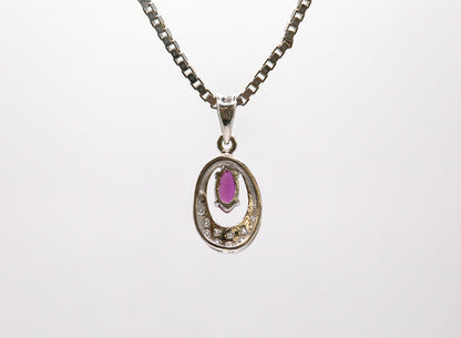 Ruby & Diamond Necklace