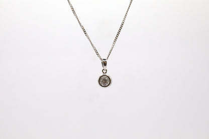 Diamond Solitaire Pendant