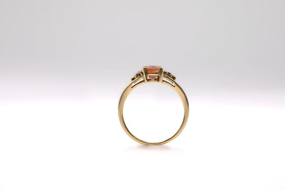 Glass Set Cluster Ring