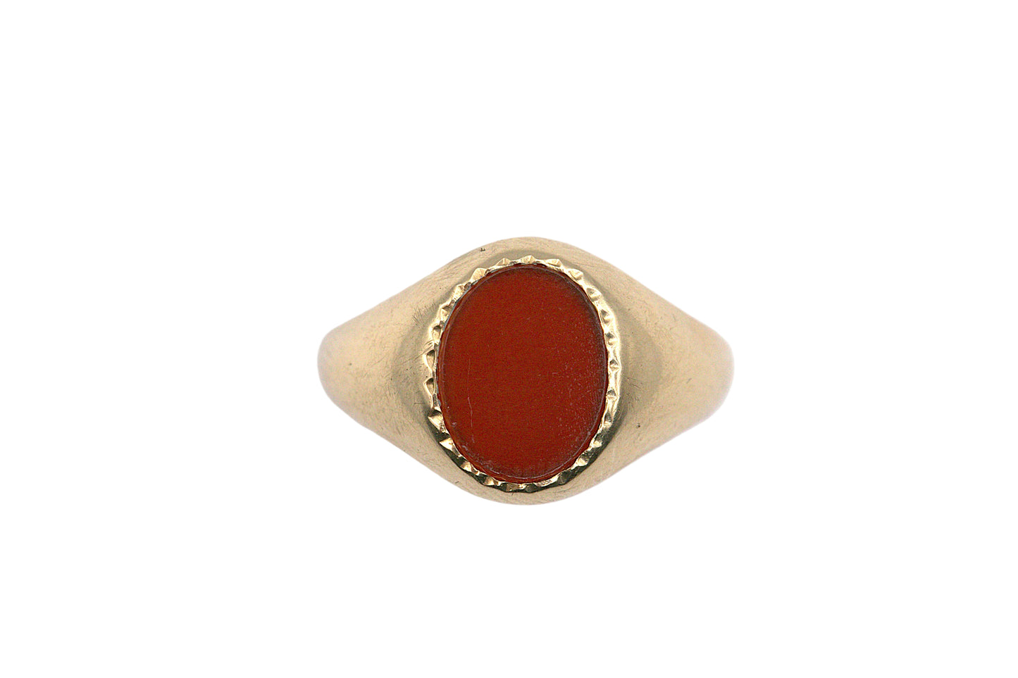 Oval Red Carnelian Ring