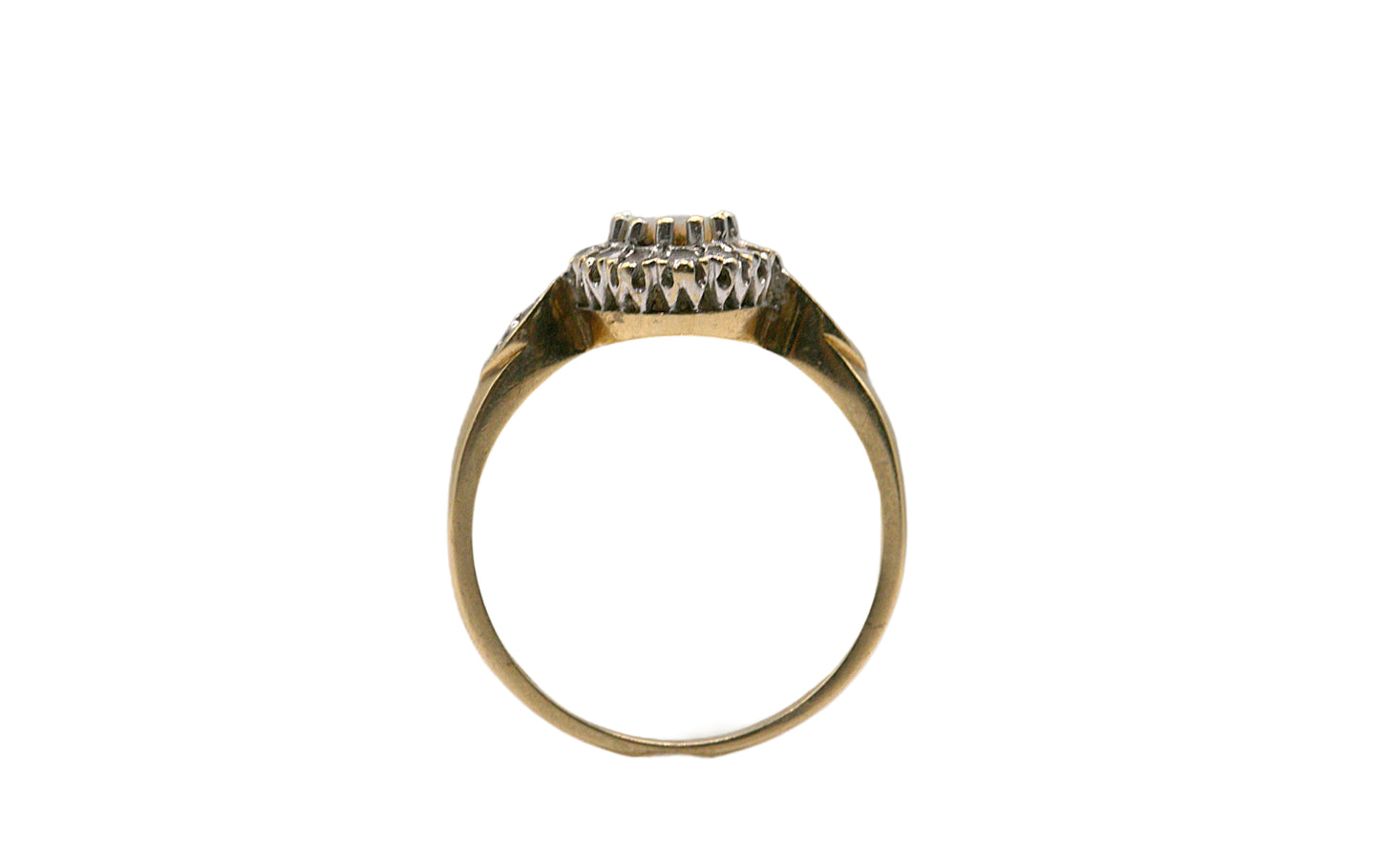 Opal & Diamond Cluster Ring
