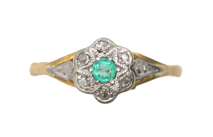 Emerald & Diamond Ring
