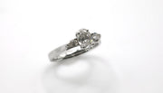 Lab-Grown Diamond Trilogy Ring – Platinum – Size O
