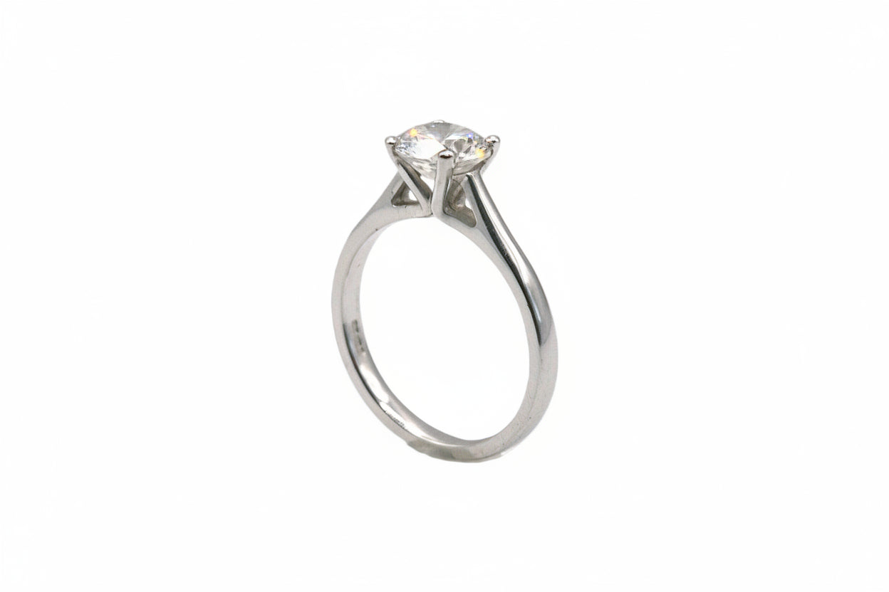 Cubic Zirconia Solitaire Ring