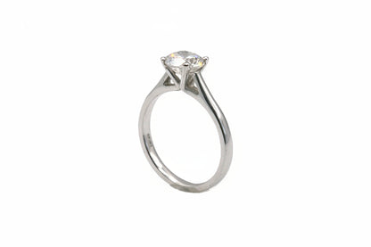 Cubic Zirconia Solitaire Ring
