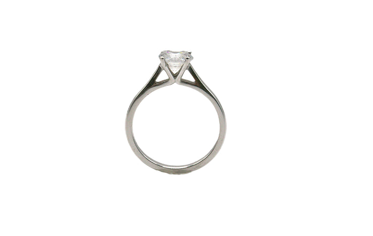 Cubic Zirconia Solitaire Ring