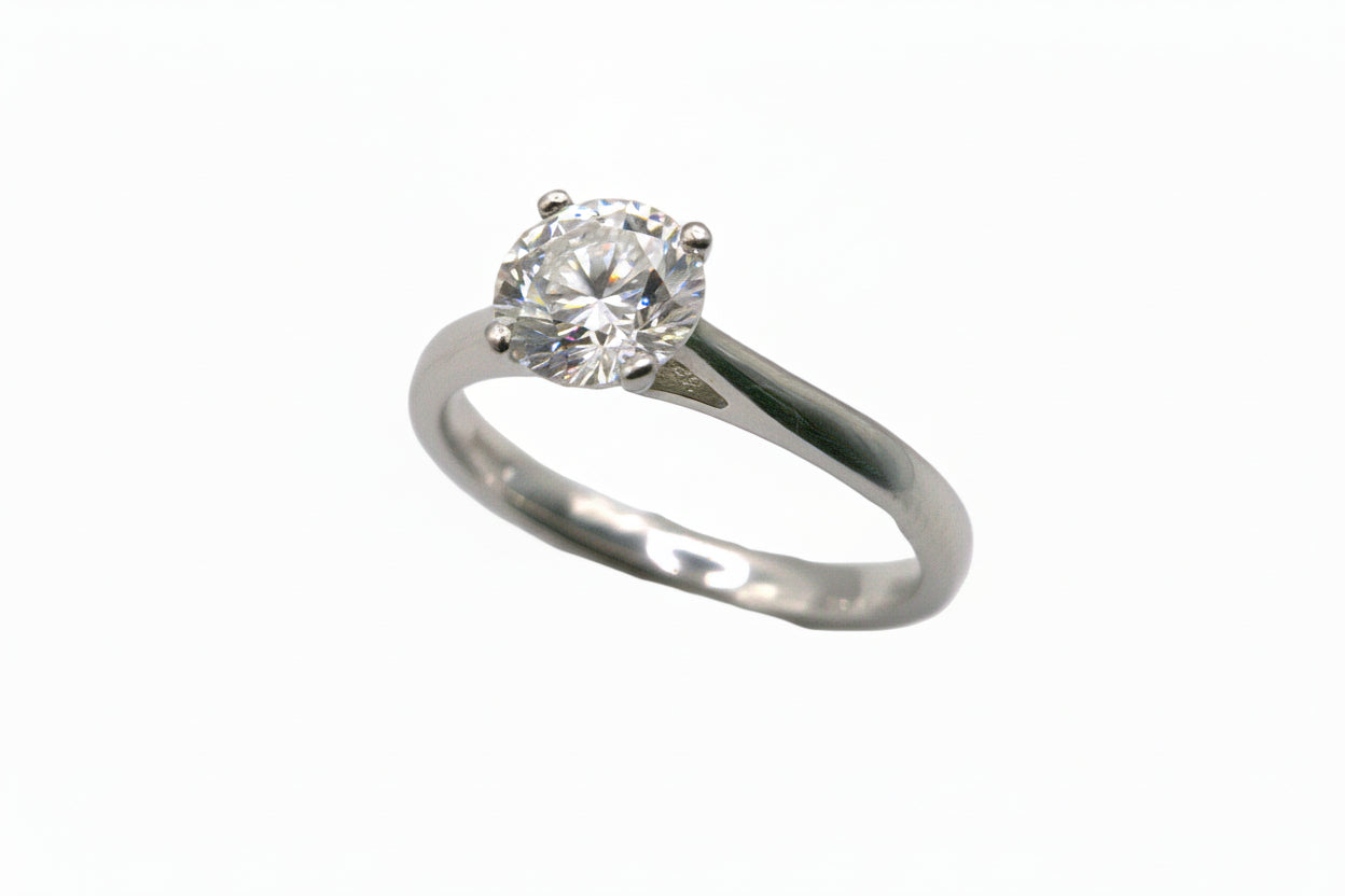 Cubic Zirconia Solitaire Ring