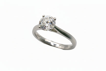 Cubic Zirconia Solitaire Ring