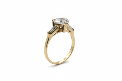 Heart-Shaped Cubic Zirconia Ring
