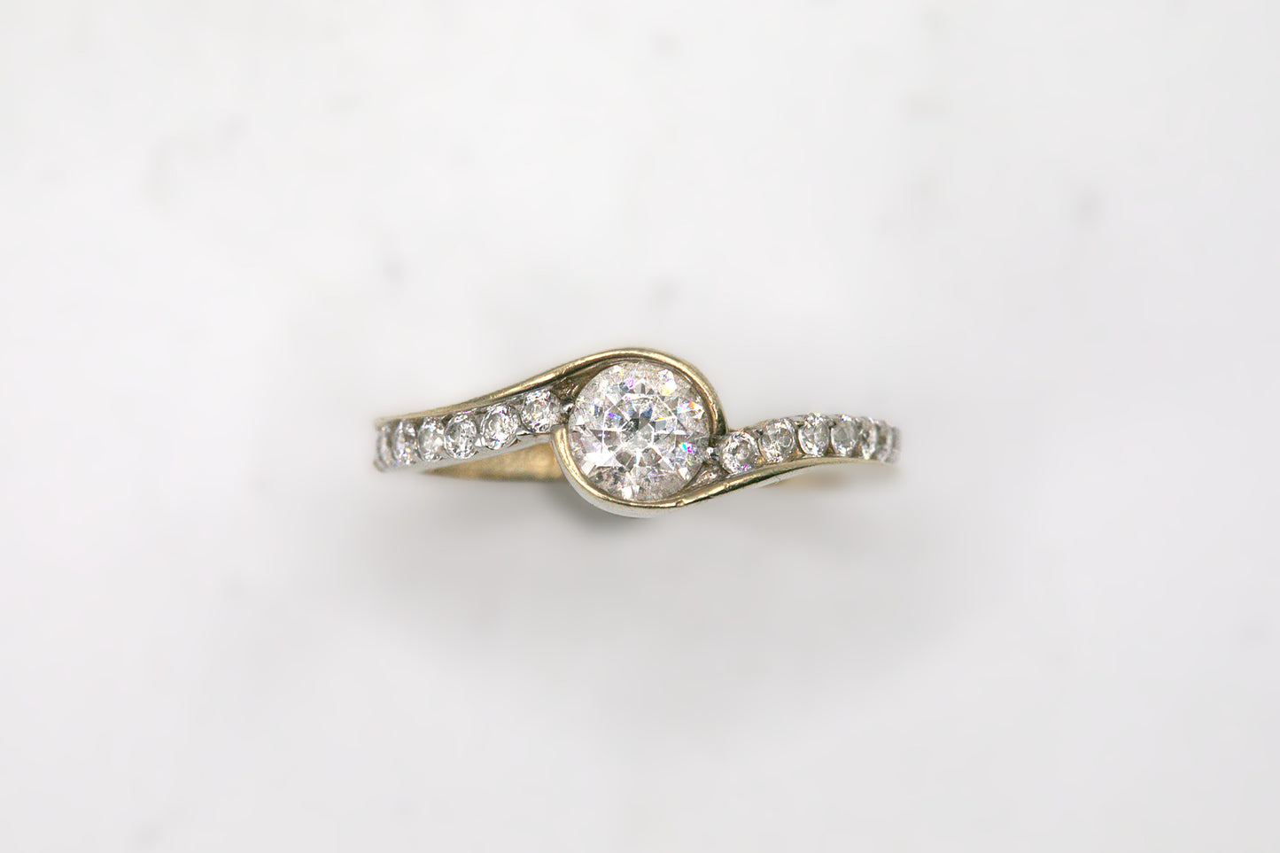 Cubic Zirconia Cluster Ring