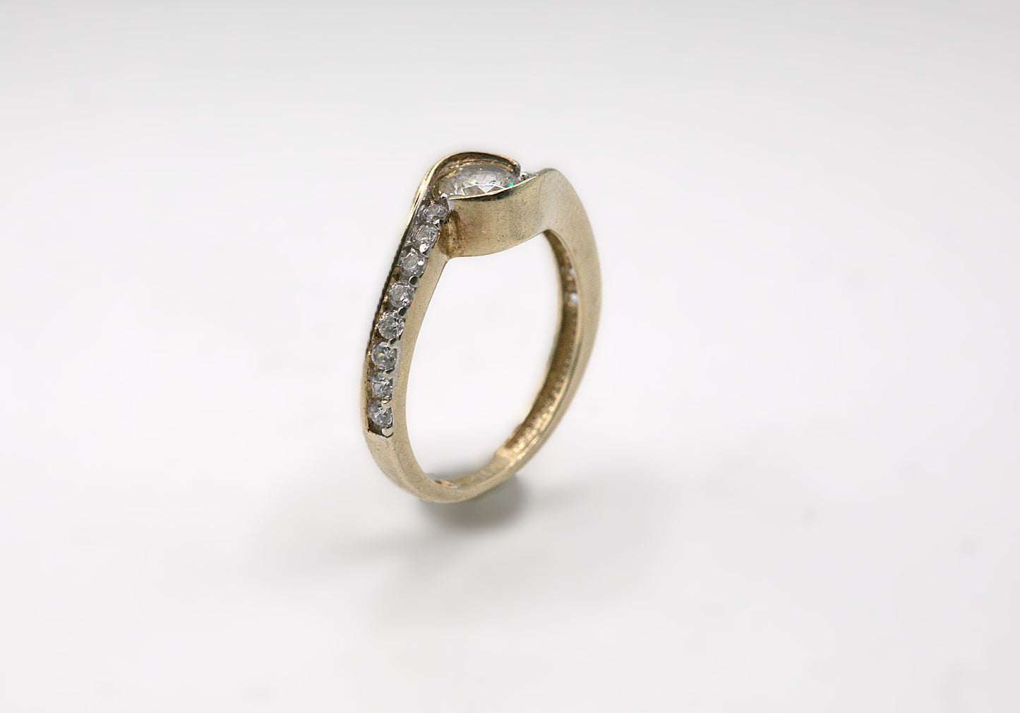 Cubic Zirconia Cluster Ring