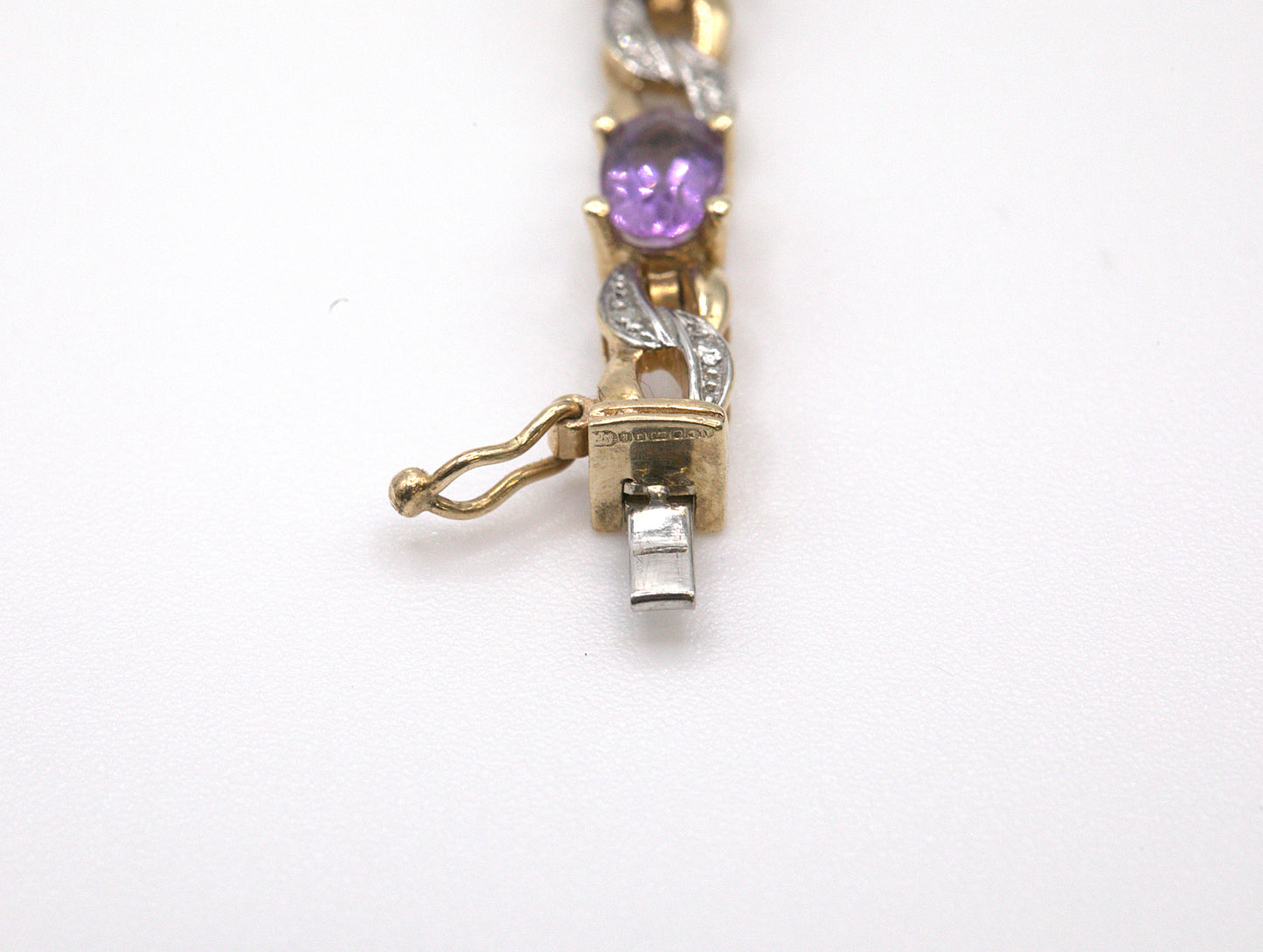 Amethyst & Diamond Bracelet
