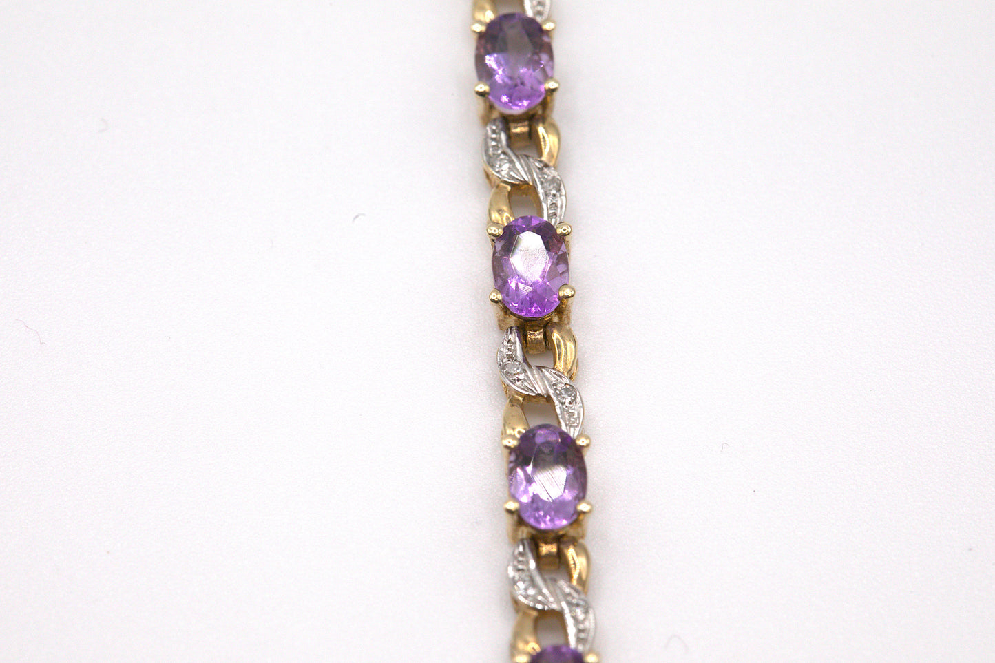 Amethyst & Diamond Bracelet