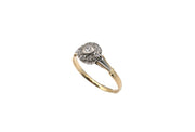 Diamond Cluster Ring – 18 Carat Yellow Gold – Size O