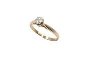 Diamond Cluster Ring – 9 Carat Yellow Gold – Size M½
