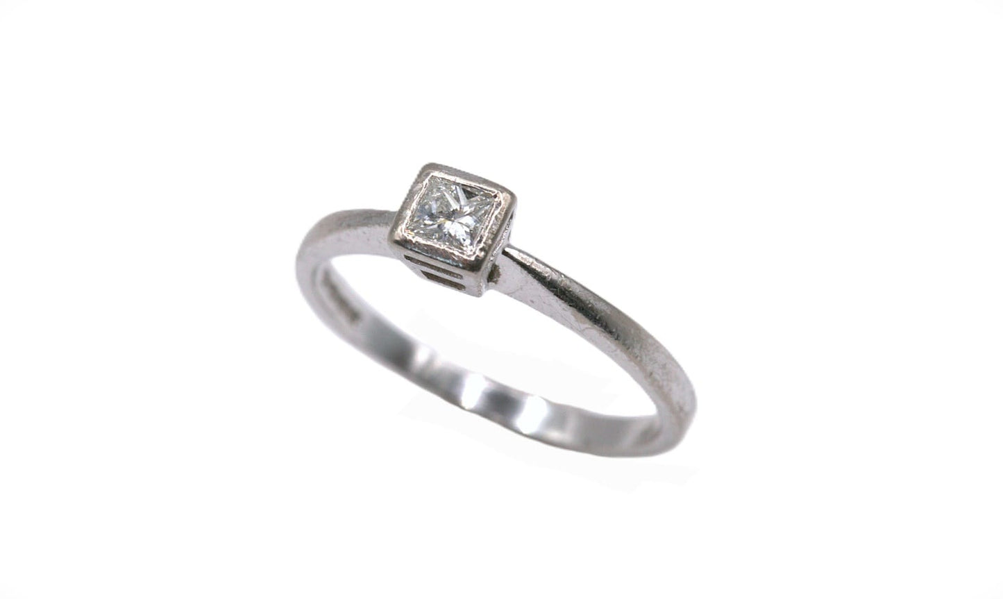 Diamond Princess Solitaire Ring
