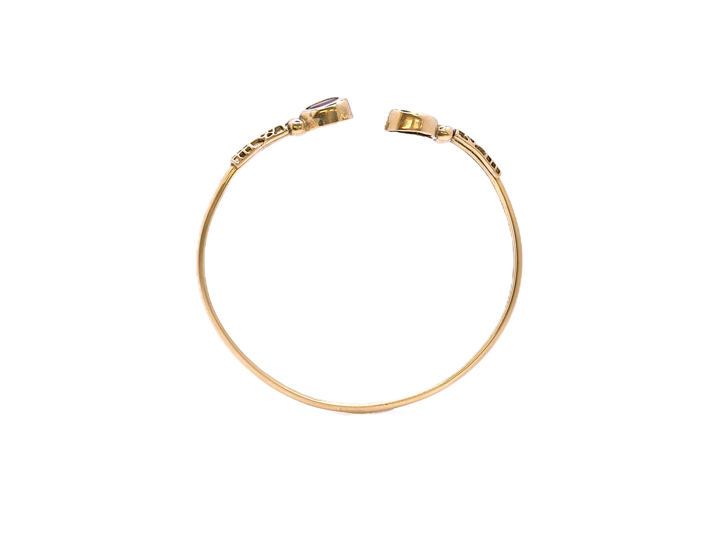 Garnet Cuff Bangle
