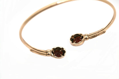 Garnet Cuff Bangle