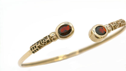 Garnet Cuff Bangle